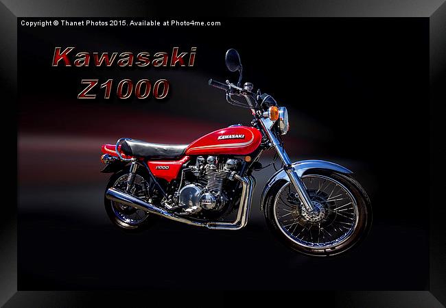  Kawasaki Z1000 Framed Print by Thanet Photos