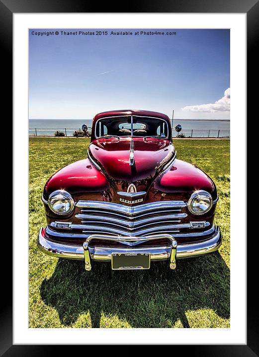  1947 Plymouth Special Deluxe Framed Mounted Print by Thanet Photos