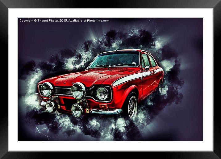 Ford Escort Mexico RS2000 Framed Mounted Print by Thanet Photos