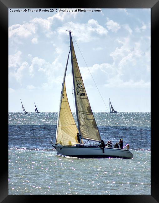  Yachts racing Framed Print by Thanet Photos
