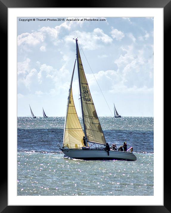  Yachts racing Framed Mounted Print by Thanet Photos