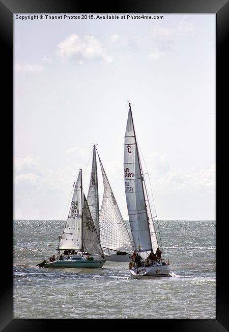  Yachts racing  Framed Print by Thanet Photos