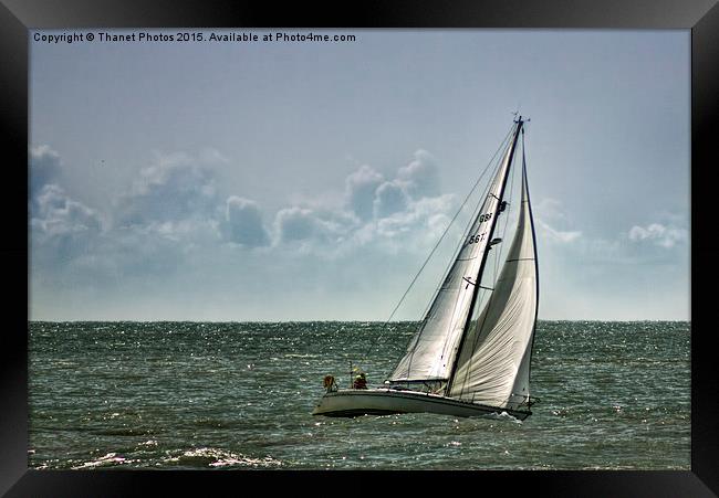  Sailing alone Framed Print by Thanet Photos