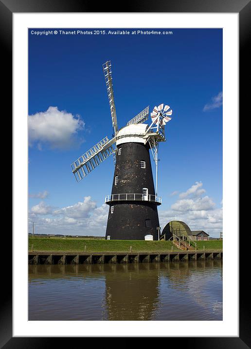  Windmill         Framed Mounted Print by Thanet Photos