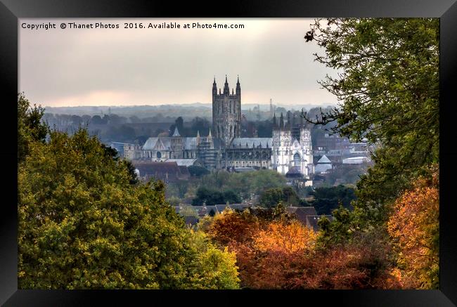 Canterbury cathedral in Autumn Framed Print by Thanet Photos