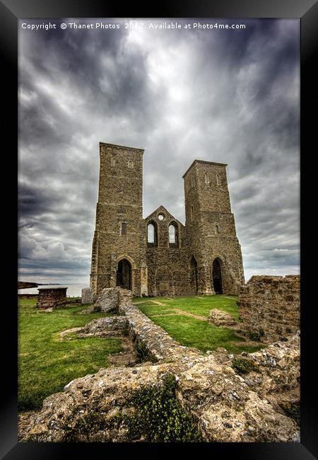 Recover towers and Roman fort Framed Print by Thanet Photos