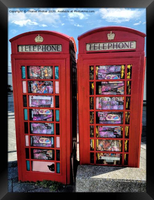 Red Telephone Boxes Framed Print by Thanet Photos