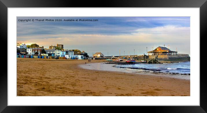Broadstairs Harbour and Viking Bay Framed Mounted Print by Thanet Photos