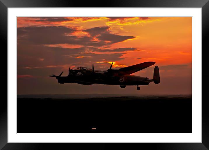 Lancaster Dusk Framed Mounted Print by Kristian Bristow