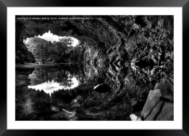 Lakedistrict caves Framed Mounted Print by Gordon Bishop