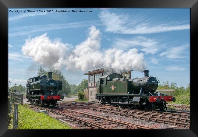 Steam Locomotives of the Dean Forest Railway Framed Print by Steve H Clark