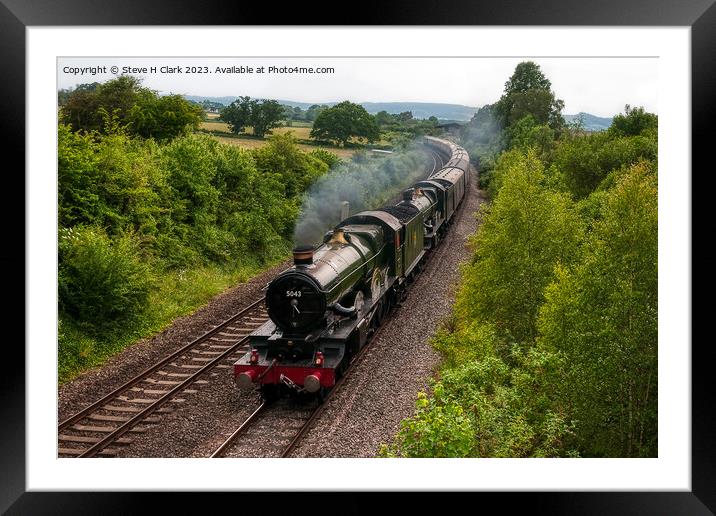 Twin Castles Thundering Together Framed Mounted Print by Steve H Clark