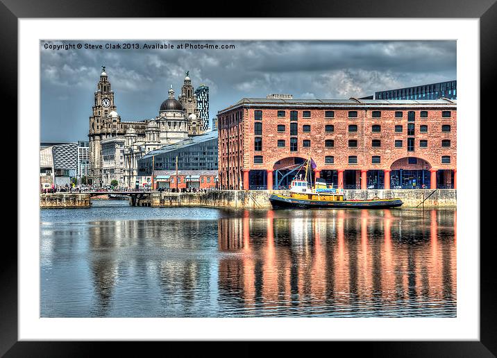 Albert Dock Liverpool Framed Mounted Print by Steve H Clark