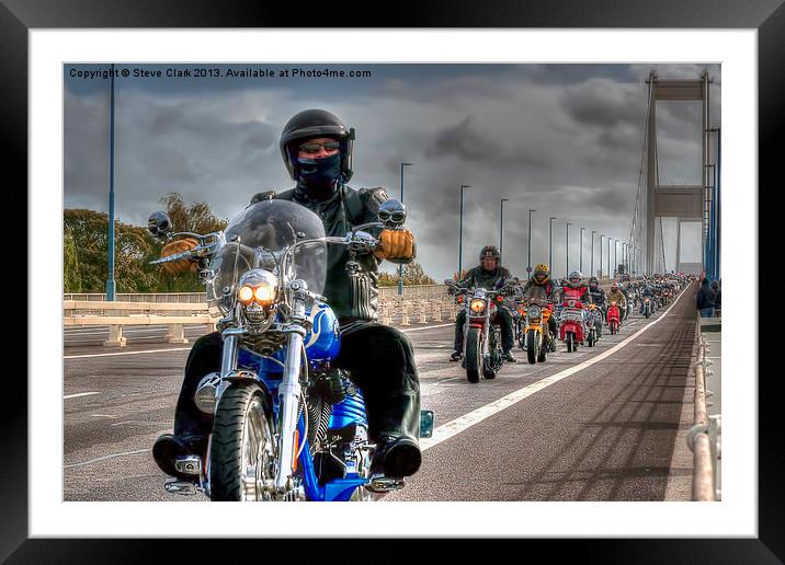 Hoggin the Bridge 2013 Framed Mounted Print by Steve H Clark