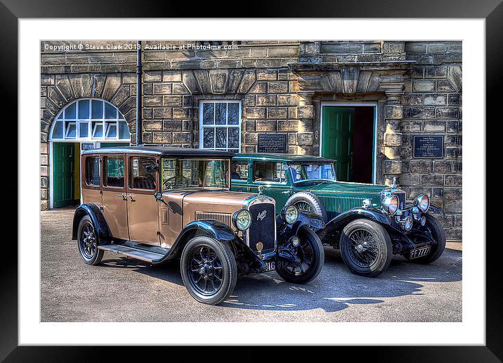 Austin Six and Invicta Pre War Cars Framed Mounted Print by Steve H Clark