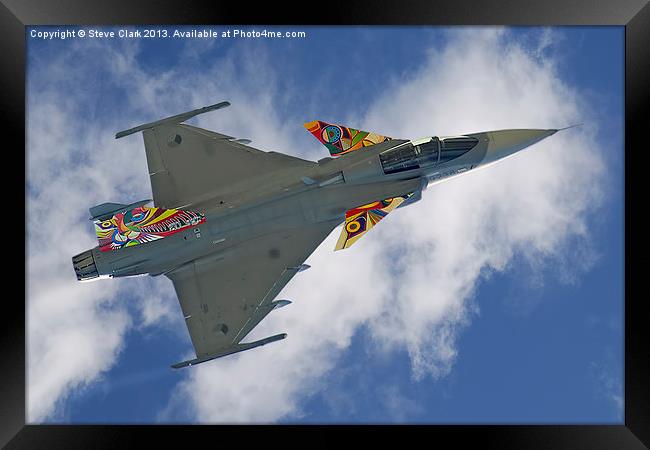 Czech SAAB Gripen Framed Print by Steve H Clark