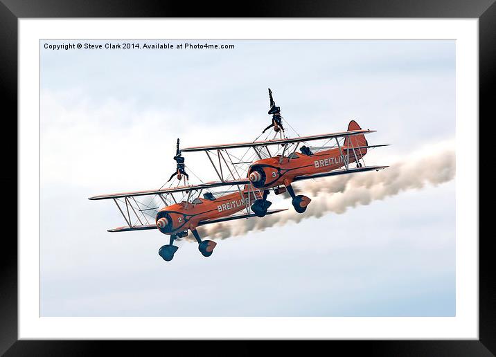 Breitling Wingwalkers 3 Framed Mounted Print by Steve H Clark