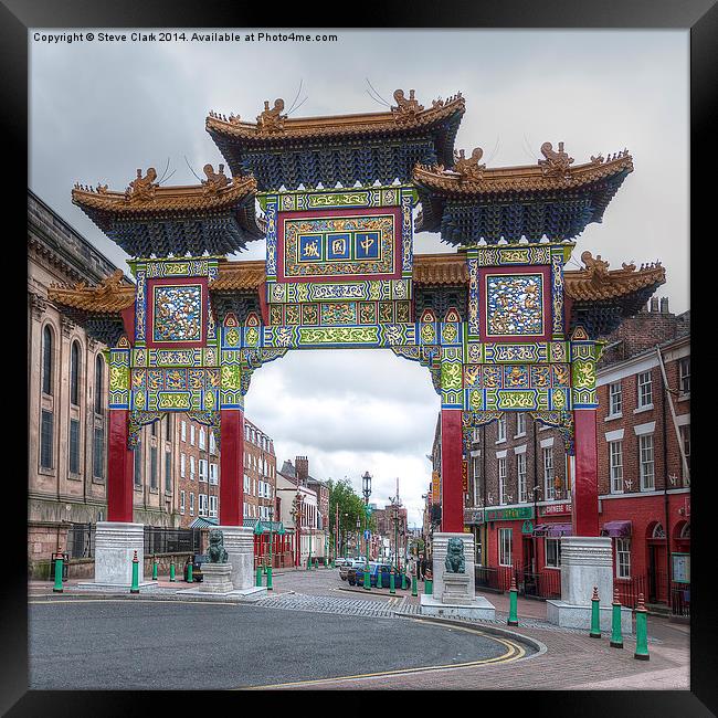 Gateway to Chinatown - Liverpool Framed Print by Steve H Clark
