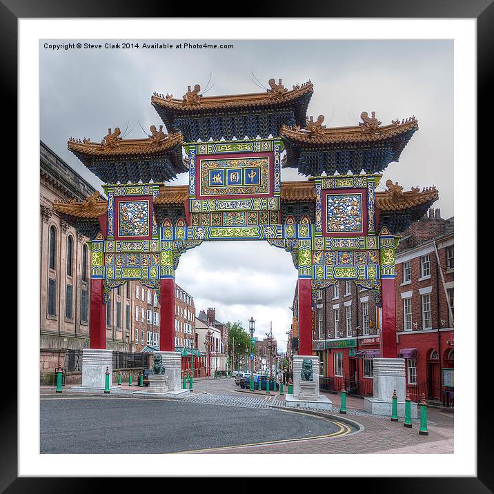 Gateway to Chinatown - Liverpool Framed Mounted Print by Steve H Clark