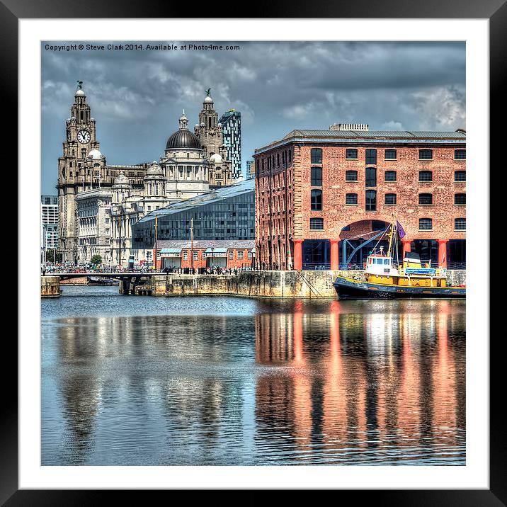  Albert Dock Liverpool (Square) Framed Mounted Print by Steve H Clark