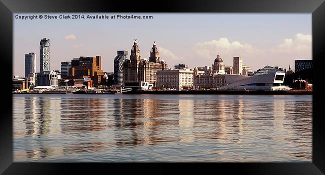  Liverpool's Skyline Framed Print by Steve H Clark