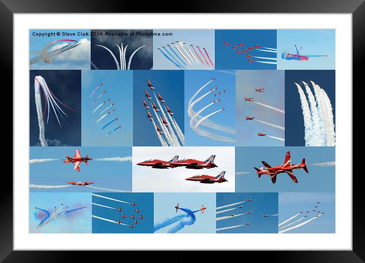  Red Arrows 2014 - (50 Display Seasons) Framed Mounted Print by Steve H Clark