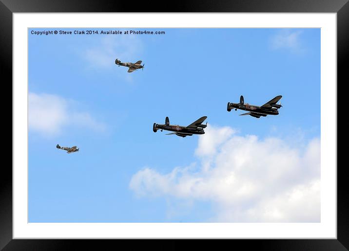  Battle of Britain Memorial Flight and Canadian La Framed Mounted Print by Steve H Clark