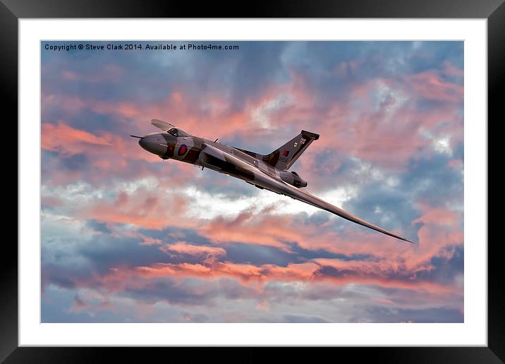  Avro Vulcan at Dawn Framed Mounted Print by Steve H Clark