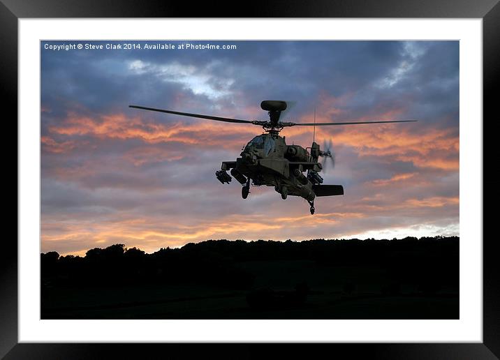  Apache Sunset Framed Mounted Print by Steve H Clark