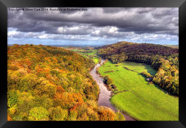  Autumn view from Yat Rock Framed Print by Steve H Clark
