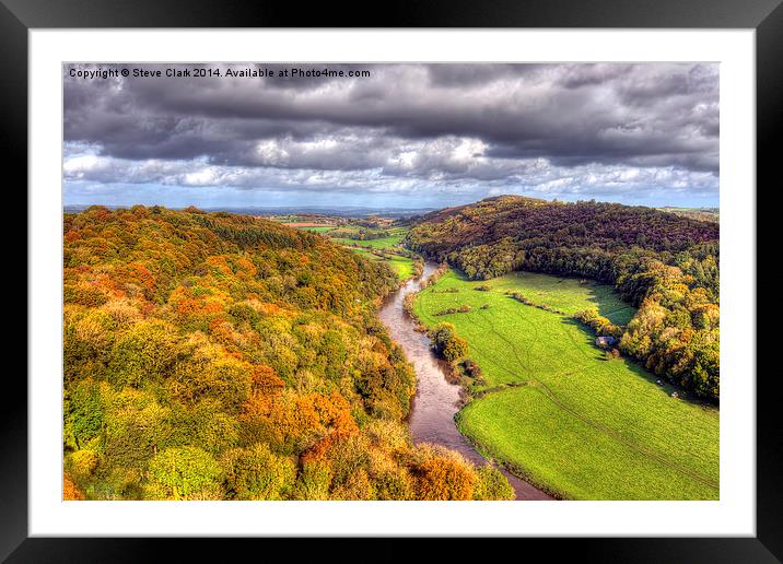  Autumn view from Yat Rock Framed Mounted Print by Steve H Clark
