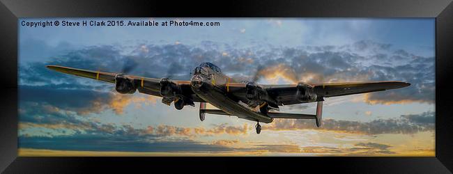  Lancaster Panorama Framed Print by Steve H Clark