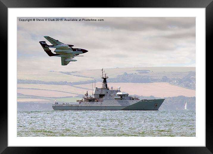 Royal Navy - HMS Mersey and Sea Vixen Framed Mounted Print by Steve H Clark
