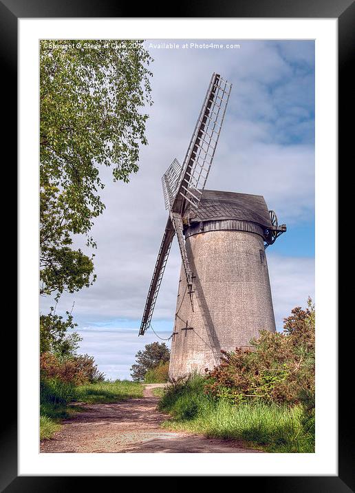  Bidston Windmill Framed Mounted Print by Steve H Clark