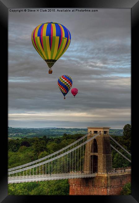  01 Bristol Balloon Fiesta Framed Print by Steve H Clark