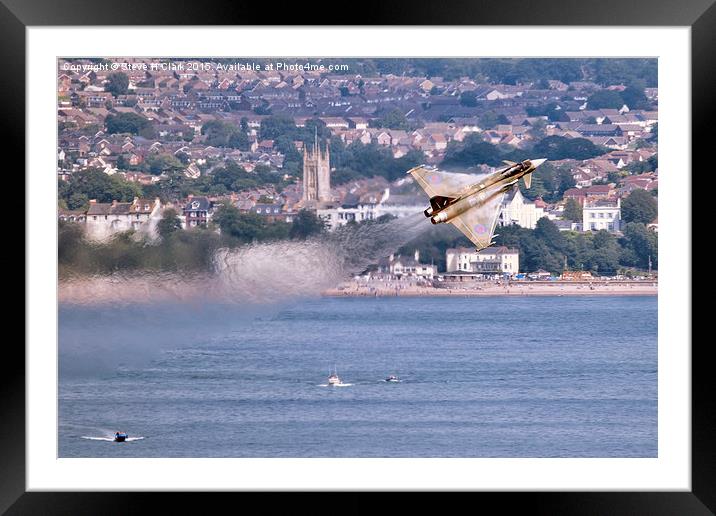 Typhoon Passing Exmouth - Dawlish Air Show 2015 Framed Mounted Print by Steve H Clark