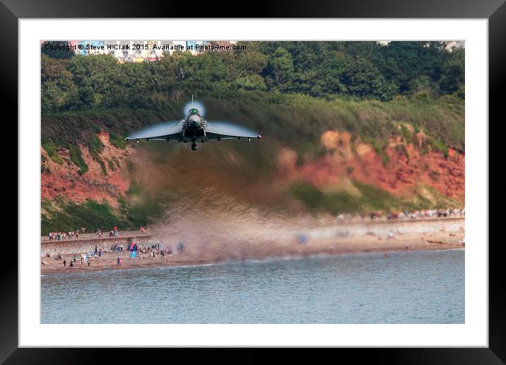  Eurofighter Typhoon - Fast and Low Framed Mounted Print by Steve H Clark