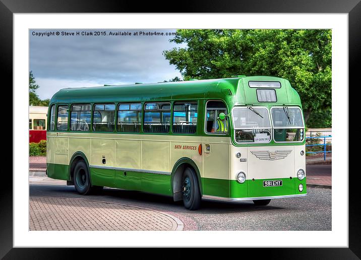 Bath Services - Bristol Omnibus Framed Mounted Print by Steve H Clark