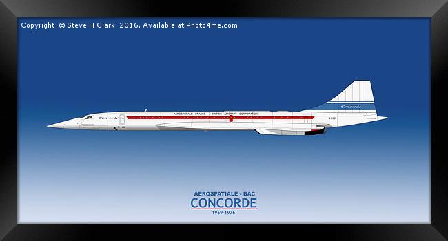 Concorde 002 G-BSST Framed Print by Steve H Clark