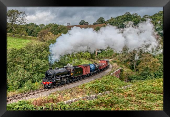 LNER Thompson B1 Goods Train Framed Print by Steve H Clark