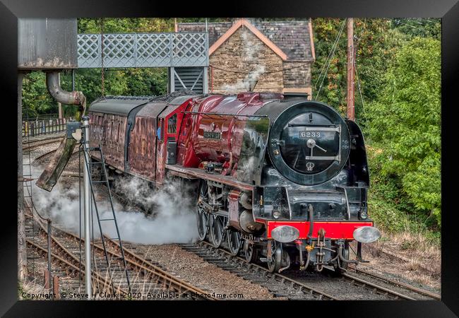 6233 Duchess of Sutherland  Framed Print by Steve H Clark