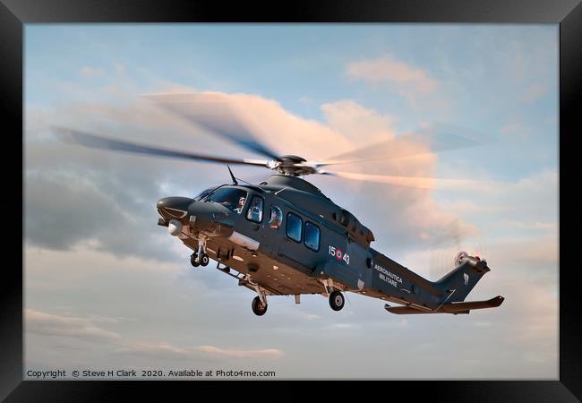 Aeronautica Militare AW139M  Framed Print by Steve H Clark