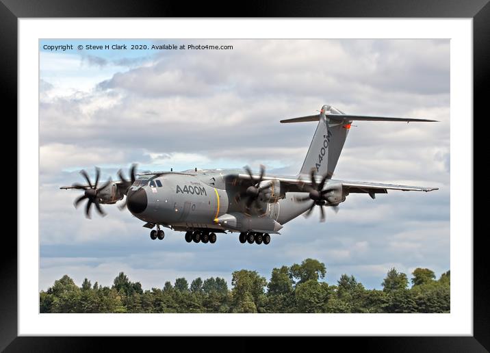 Airbus A400M Framed Mounted Print by Steve H Clark