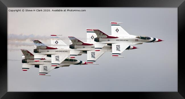 USAF Thunderbirds Framed Print by Steve H Clark