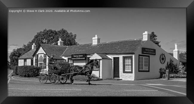 Gretna Green - Black and White Framed Print by Steve H Clark