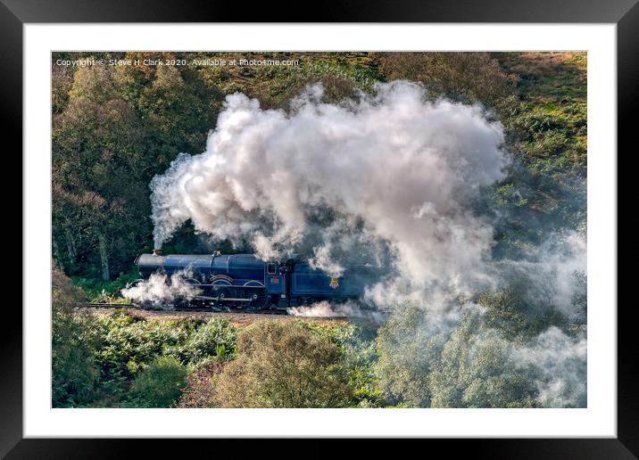 A King In Steam Framed Mounted Print by Steve H Clark