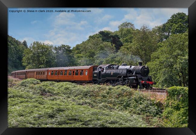 BR Standard 4 Tank No. 80136 Framed Print by Steve H Clark