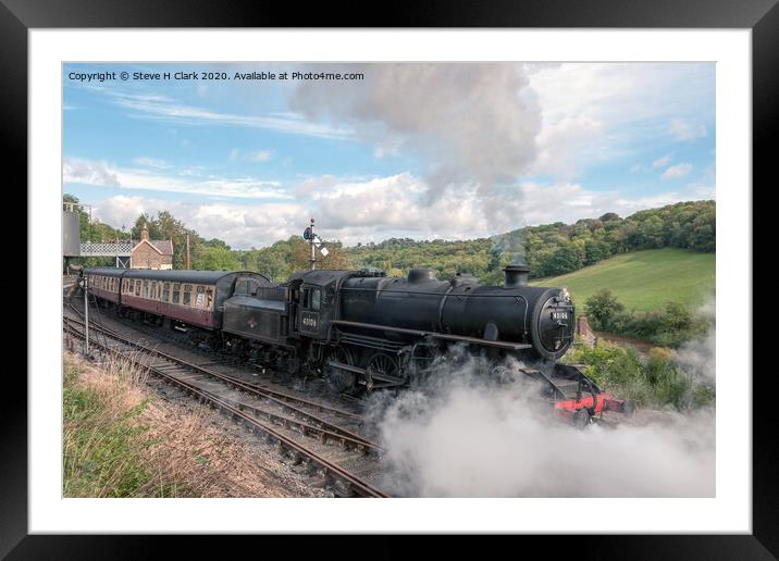 43106 Departs Highley Framed Mounted Print by Steve H Clark