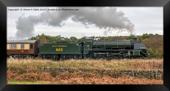 Southern Railway S15 Number 825 Framed Print by Steve H Clark