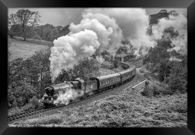 King Edward the Second - Black and White Framed Print by Steve H Clark